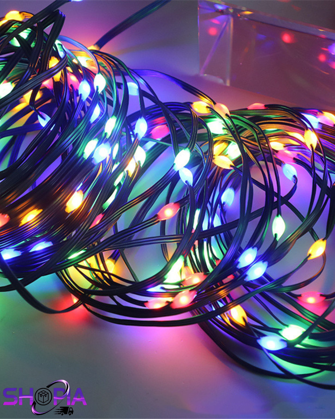 LUCES DECORATIVAS NAVIDEÑAS COLOR VERDE 30M