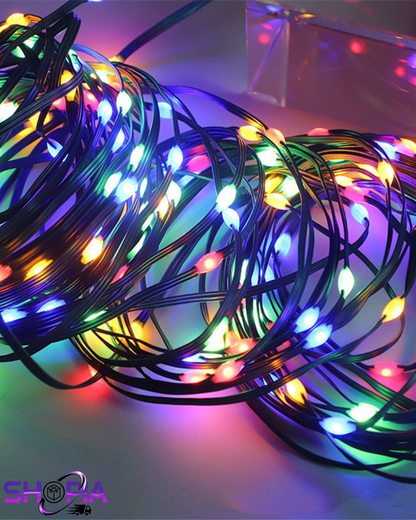 LUCES DECORATIVAS NAVIDEÑAS COLOR VERDE 30M