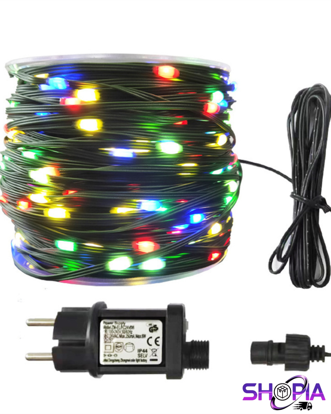 LUCES DECORATIVAS NAVIDEÑAS COLOR VERDE 30M